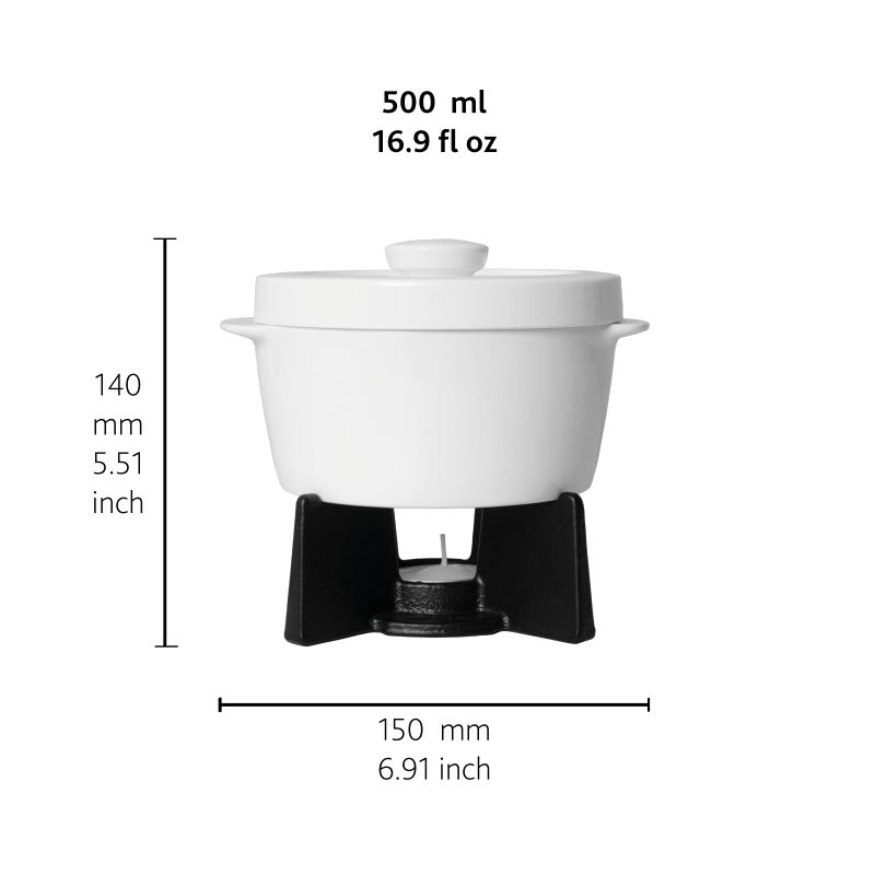 BOSKA Cheese baker - Brie Baker with Lid - Queso Warmer for Brie Cheese bites - Tea Light Candle keep Anything you make Warm - Handy Size & Microwave-safe - Image 3